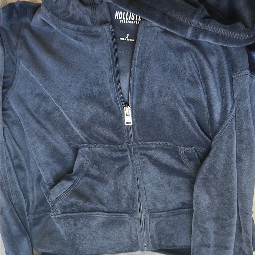 Hollister Dark Blue Fleece Hoodie